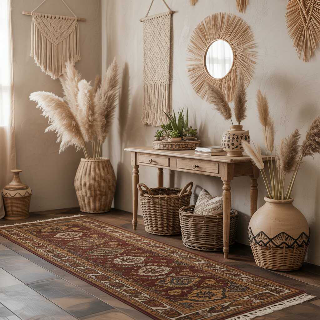 przedpokój w stylu boho