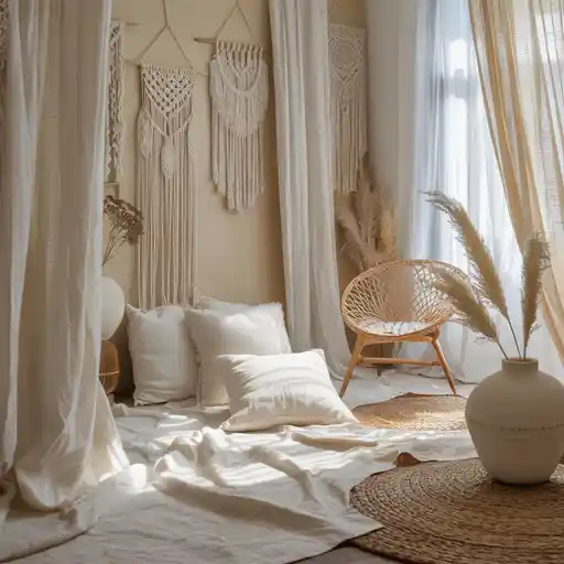 ściany w stylu boho
