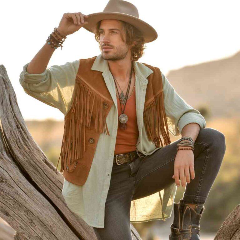 męskie stylizacje w stylu boho