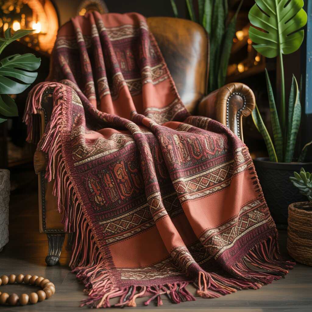 narzuta w stylu boho