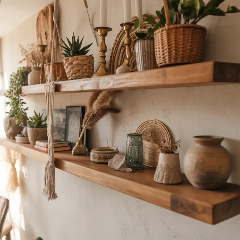 półki w stylu boho