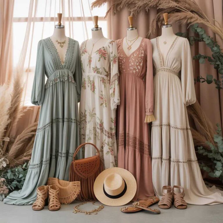 sukienki na wesele w stylu boho