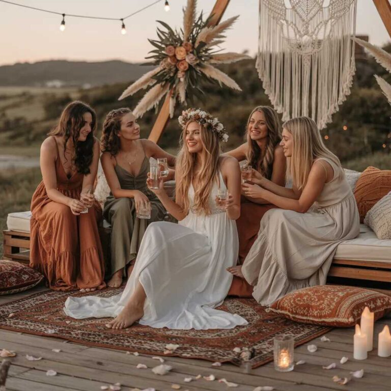 wieczór panieński w stylu boho