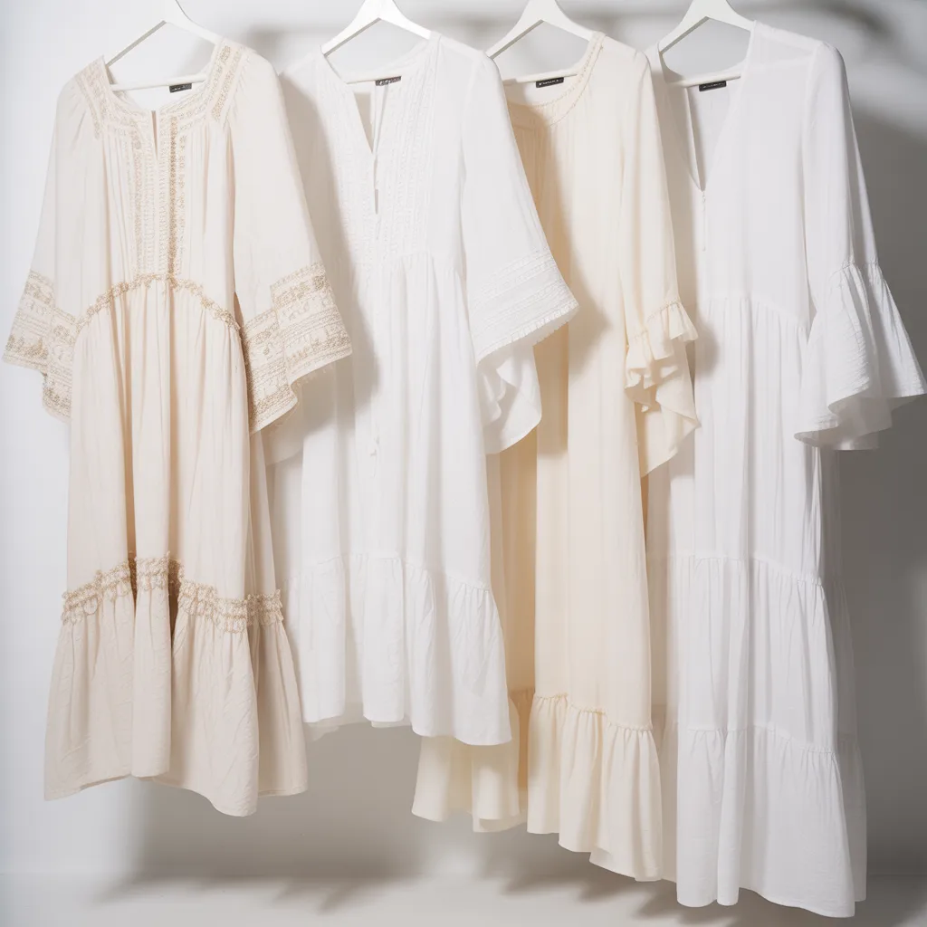 białe sukienki w stylu boho
