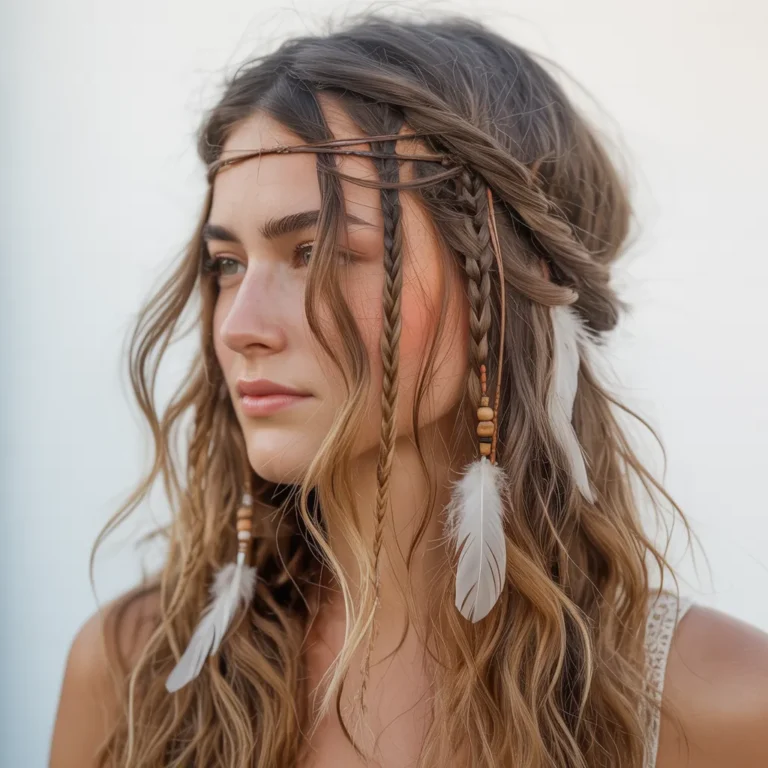 fryzury w stylu boho