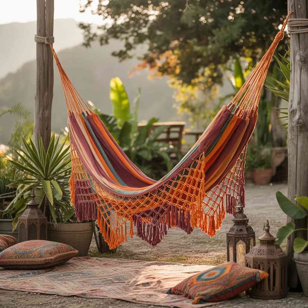 hamaki w stylu boho