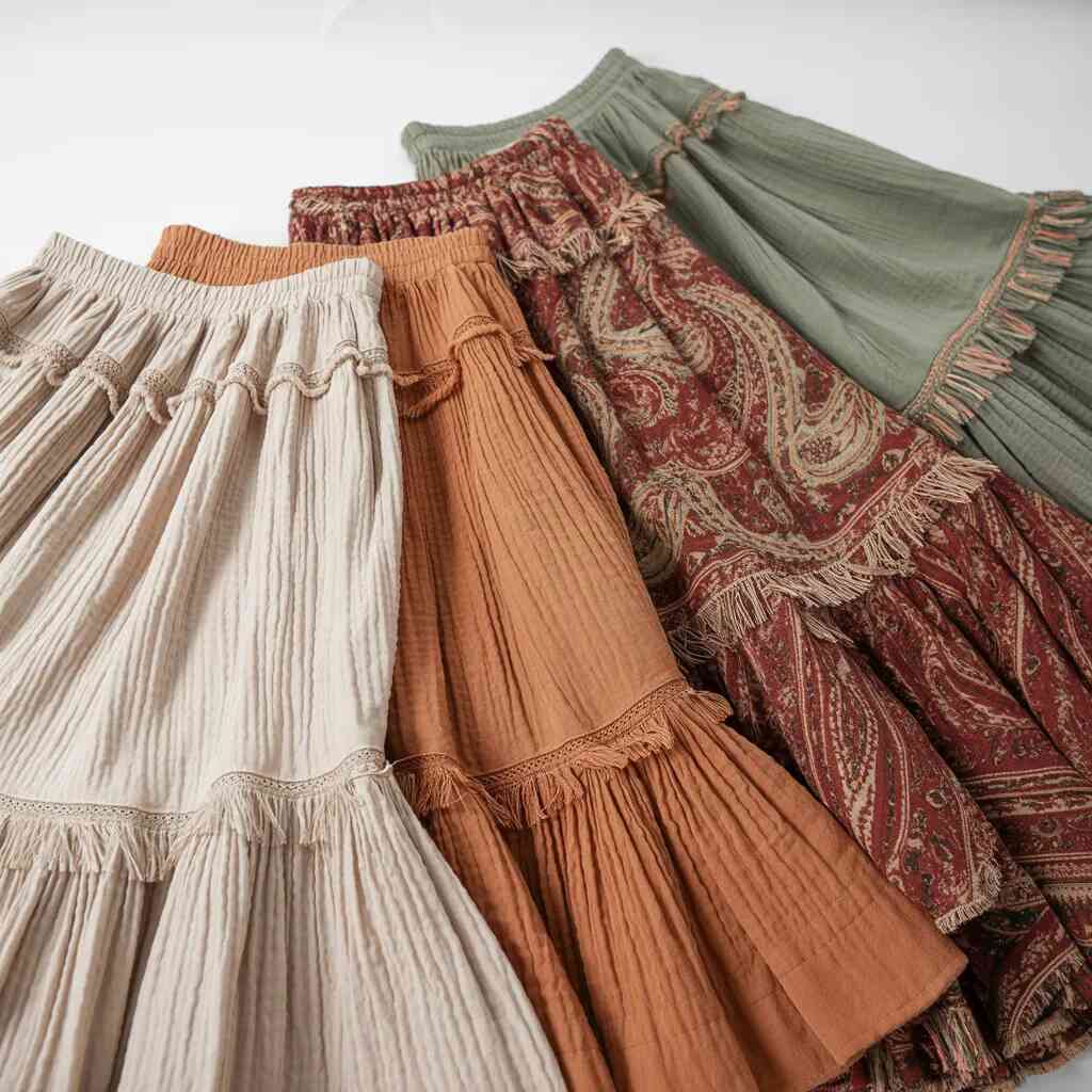 spódnice w stylu boho