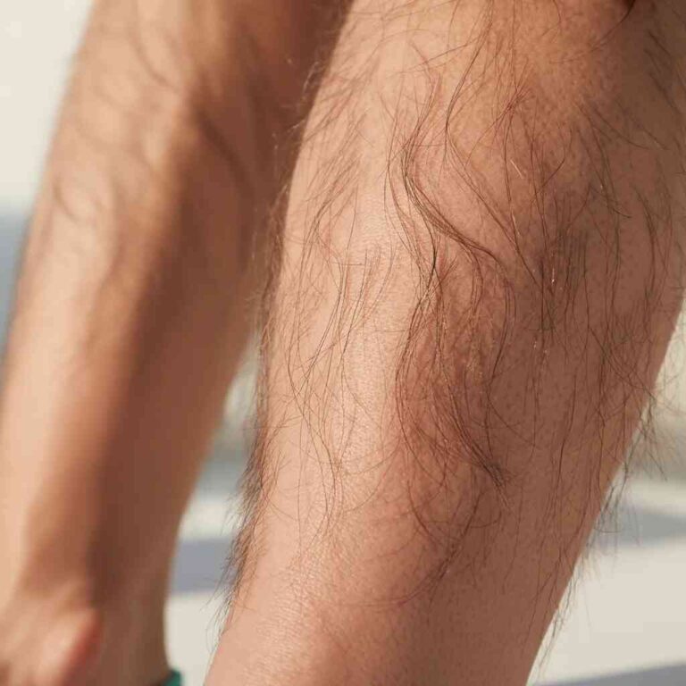 sennik włosy na nogach